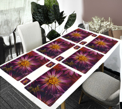 REVEXO Rectangular Pack of 6 Table Placemat(Multicolor, PVC)