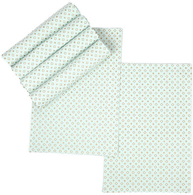 RATAN CART Rectangular Pack of 4 Table Placemat(Green, Cotton)