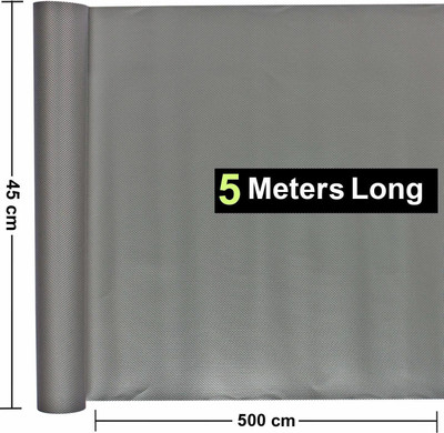 Naama Rectangular Pack of 1 Table Placemat(Grey, Linen)
