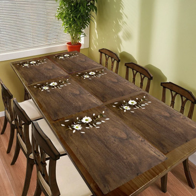 M/S REVAXO Rectangular Pack of 6 Table Placemat(Multicolor, PVC)