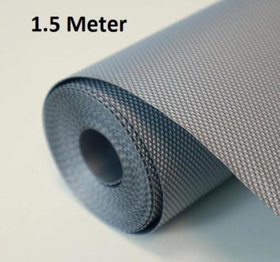 storeup Round Pack of 1 Table Placemat(Silver, PVC)