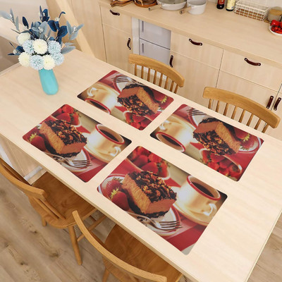 Aanand Enterprise Rectangular Pack of 6 Table Placemat(Multicolor, Plastic)