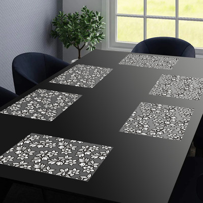 Dakshya Industries Rectangular Pack of 6 Table Placemat(Multicolor, PVC)