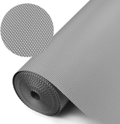 Eopzo Rectangular Pack of 1 Table Placemat(Grey, PVC)