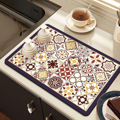 HomeCloud Rectangular Pack of 1 Table Placemat(Maroon, Rubber)