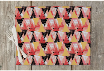 Artzfolio Rectangular Pack of 6 Table Placemat(Multicolor, Cotton)