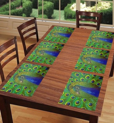 Flipkart SmartBuy Rectangular Pack of 6 Table Placemat(Green, Blue, PVC)