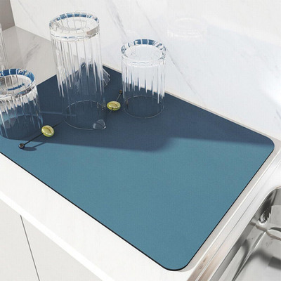 Gitesh Rectangular Pack of 1 Table Placemat(Blue, Rubber)