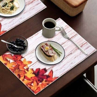 REVEXO Rectangular Pack of 1 Table Placemat(Multicolor, PVC)