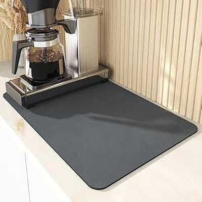 Dhriti AYL Rectangular Pack of 1 Table Placemat(Black, Rubber)