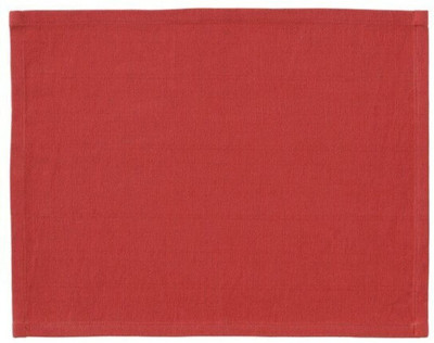 IKEA Rectangular Pack of 1 Table Placemat(Red, Cotton)