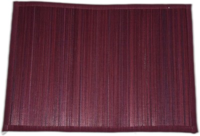 induuu Rectangular Pack of 6 Table Placemat(Maroon, Wood)
