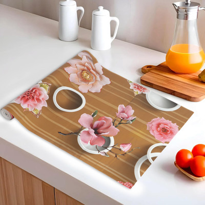 DPA Collection Rectangular Pack of 1 Table Placemat(Brown, PVC)