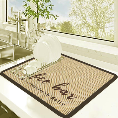 HomeCloud Rectangular Pack of 1 Table Placemat(Brown, Rubber)