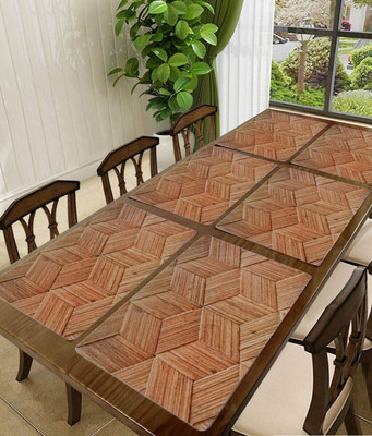 REVEXO Rectangular Pack of 6 Table Placemat(Multicolor, PVC)