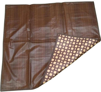 Casanest Rectangular Pack of 1 Table Placemat(Brown, PVC)