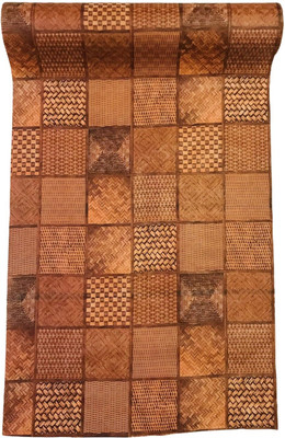 homerz Rectangular Pack of 1 Table Placemat(Brown, PVC)