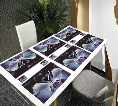 REVEXO Rectangular Pack of 12 Table Placemat(Multicolor, PVC)