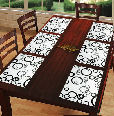 Flipkart SmartBuy Rectangular Pack of 6 Table Placemat(White, PVC)