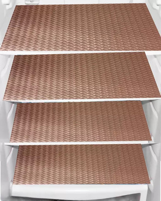 Mopak Decor Rectangular Pack of 4 Table Placemat(Brown, Polyester)