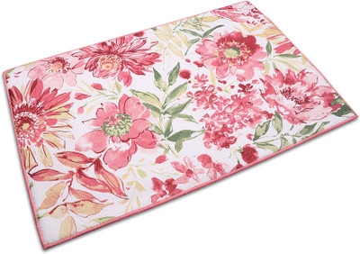 VRT Rectangular Pack of 1 Table Placemat(Pink, Microfibre)