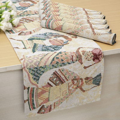 HOKiPO Rectangular Pack of 7 Table Placemat(Multicolor, Cotton)