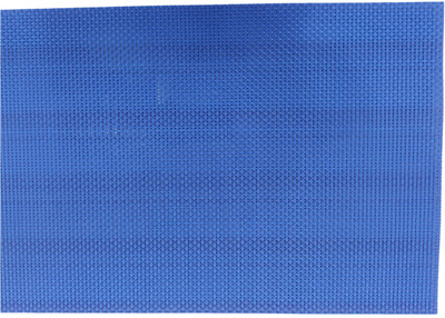 KiaraHome Rectangular Pack of 6 Table Placemat(Blue, PVC)