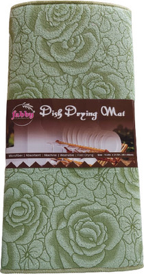 Fabby Rectangular Pack of 1 Table Placemat(Green, Cotton)