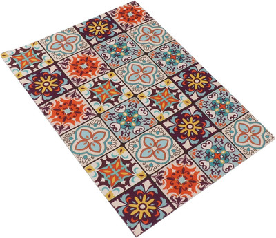 HomeCloud Rectangular Pack of 1 Table Placemat(Brown, Rubber)