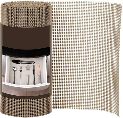 Ginoya Brothers Rectangular Pack of 1 Table Placemat(Beige, PVC)