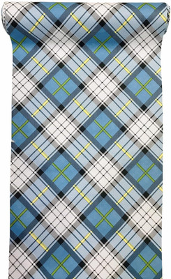 homerz Rectangular Pack of 1 Table Placemat(Light Blue, PVC)