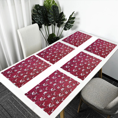 Flipkart SmartBuy Rectangular Pack of 6 Table Placemat(Multicolor, PVC)