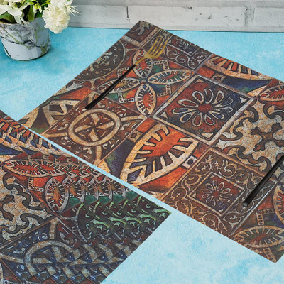 Winner Rectangular Pack of 6 Table Placemat(Multicolor, PVC)
