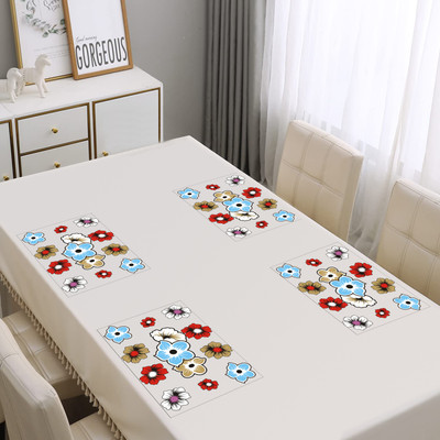Flipkart SmartBuy Rectangular Pack of 4 Table Placemat(Multicolor, PVC)