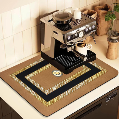 dezotring Rectangular Pack of 1 Table Placemat(Brown, Rubber)