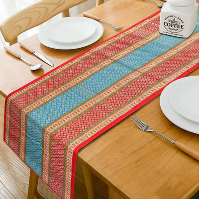 orric Rectangular Pack of 1 Table Placemat(Red, River Grass)