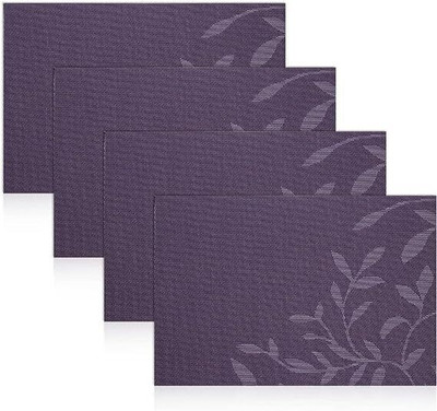 ELIE INDIA Rectangular Pack of 4 Table Placemat(Multicolor, PVC)