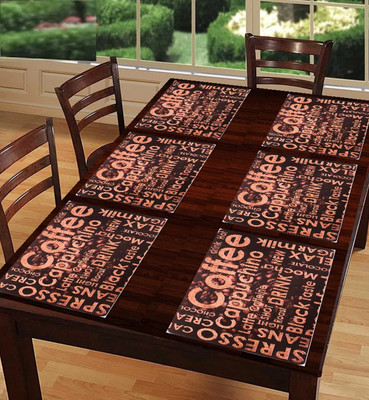 REVEXO Rectangular Pack of 1 Table Placemat(Multicolor, PVC)