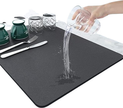 ZIRO STORE Rectangular Pack of 1 Table Placemat(Black, Silicone)
