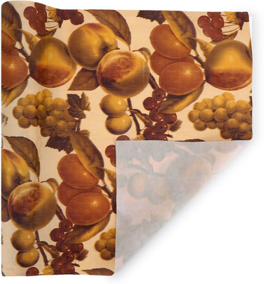Castle Decor Rectangular Pack of 1 Table Placemat(Brown, PVC)