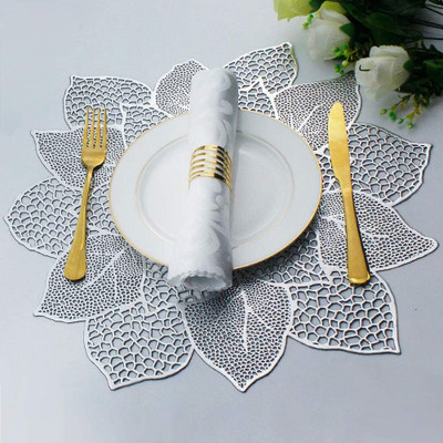 Flipkart SmartBuy Square Pack of 2 Table Placemat(Silver, PVC)