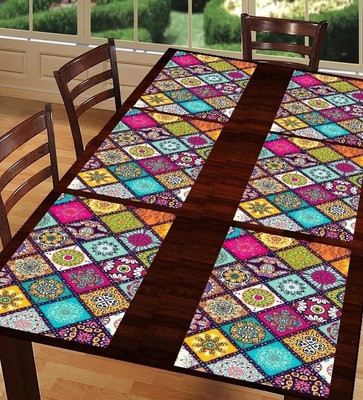 Flipkart SmartBuy Rectangular Pack of 6 Table Placemat(Multicolor, PVC)