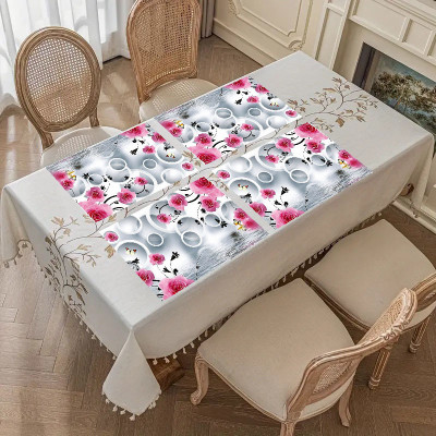 SANRAKSSHAN Rectangular Pack of 6 Table Placemat(Multicolor, PVC)