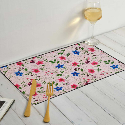 GREAT FASHION Rectangular Pack of 6 Table Placemat(Multicolor, Polyester)
