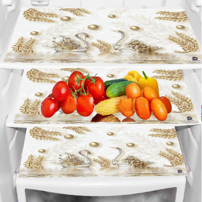 REVEXO Fridge Mat(Width: 44 cm, Multicolor)