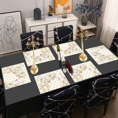 M/S REVAXO Rectangular Pack of 6 Table Placemat(Multicolor, PVC)