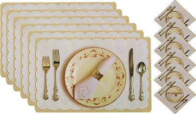 KUBER INDUSTRIES Rectangular Pack of 12 Table Placemat(Multicolor, PVC)