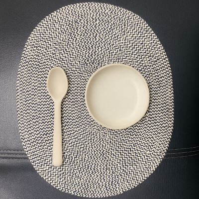 PPP Round Pack of 1 Table Placemat(Multicolor, Polyester)