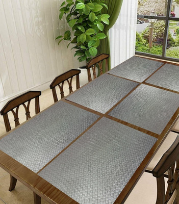REVEXO Rectangular Pack of 6 Table Placemat(Multicolor, PVC)