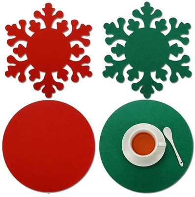 Incrizma Round Pack of 1 Table Placemat(Red, Cotton)